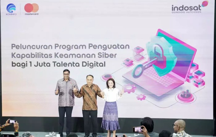 Kominfo Gandeng Indosat dan Mastercard Latih 1 Juta Talenta Keamanan Siber